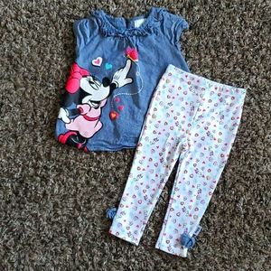 Minnie mouse 2pc set
